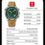 POEDAGAR Men's Luxury Quartz Chronograph Watch - Waterproof Leather
