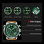 POEDAGAR Men's Luxury Quartz Chronograph Watch - Waterproof Leather