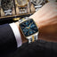 Montre Chronographe Carrée pour Homme POEDAGAR - Étanche Lumineuse