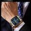 Montre Chronographe Carrée pour Homme POEDAGAR - Étanche Lumineuse