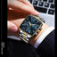 Montre Chronographe Carrée pour Homme POEDAGAR - Étanche Lumineuse