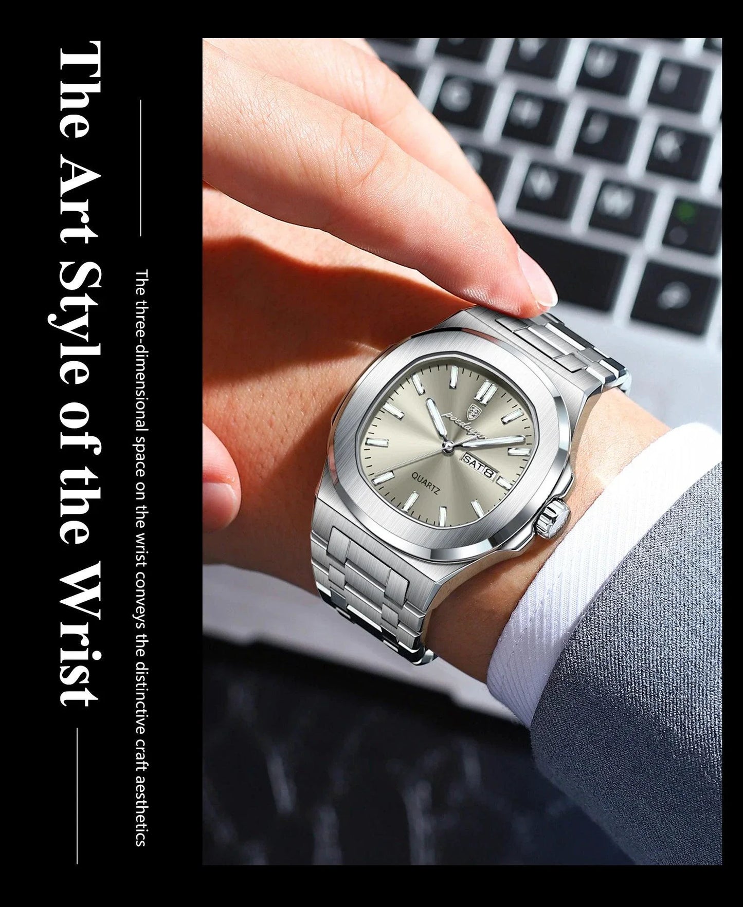 Reloj Militar Cuadrado POEDAGAR - Diseño Impermeable y Luminiscente