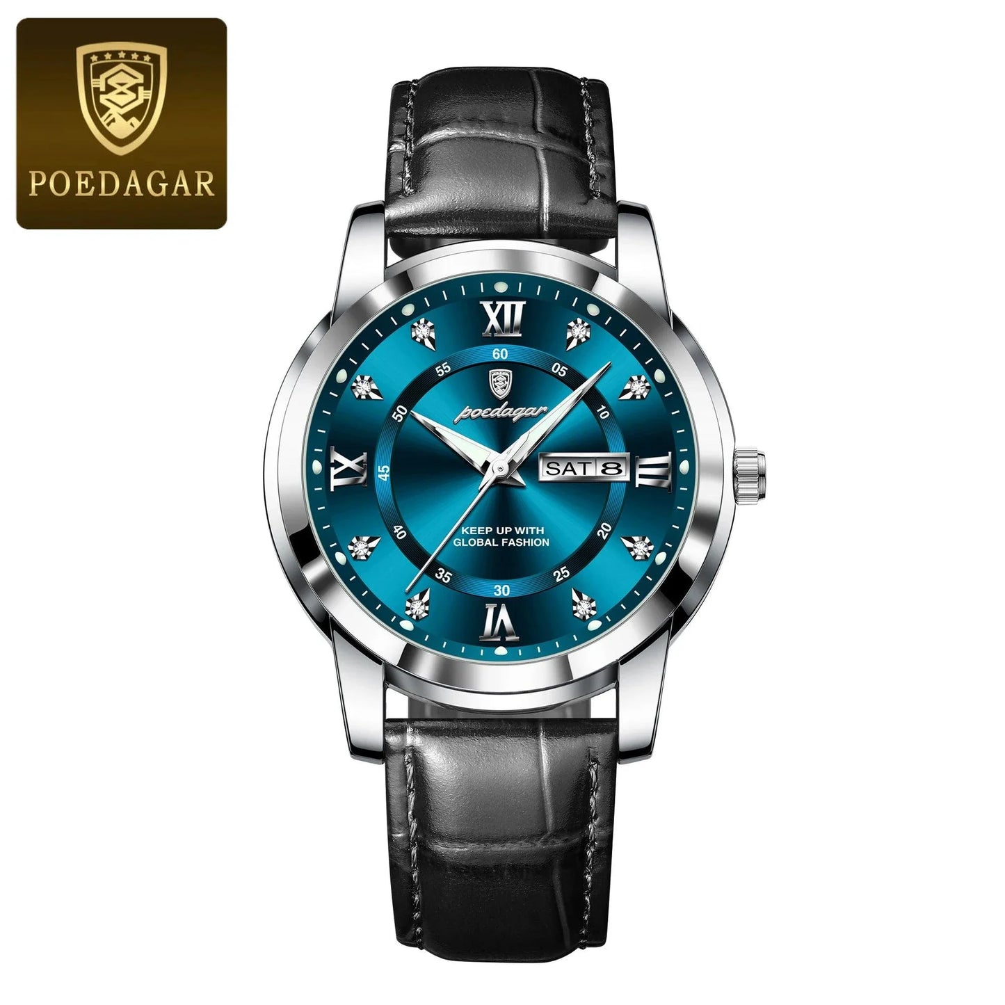 Reloj de Cuarzo de Lujo para Hombre POEDAGAR - Impermeable y Luminiscente