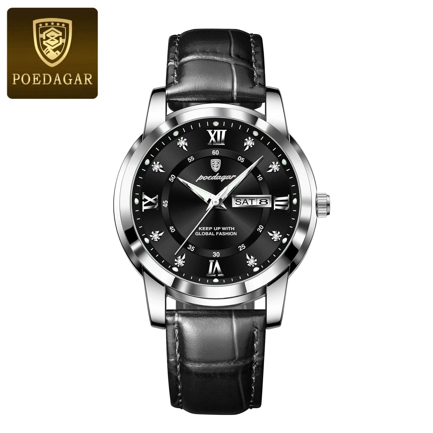 Reloj de Cuarzo de Lujo para Hombre POEDAGAR - Impermeable y Luminiscente