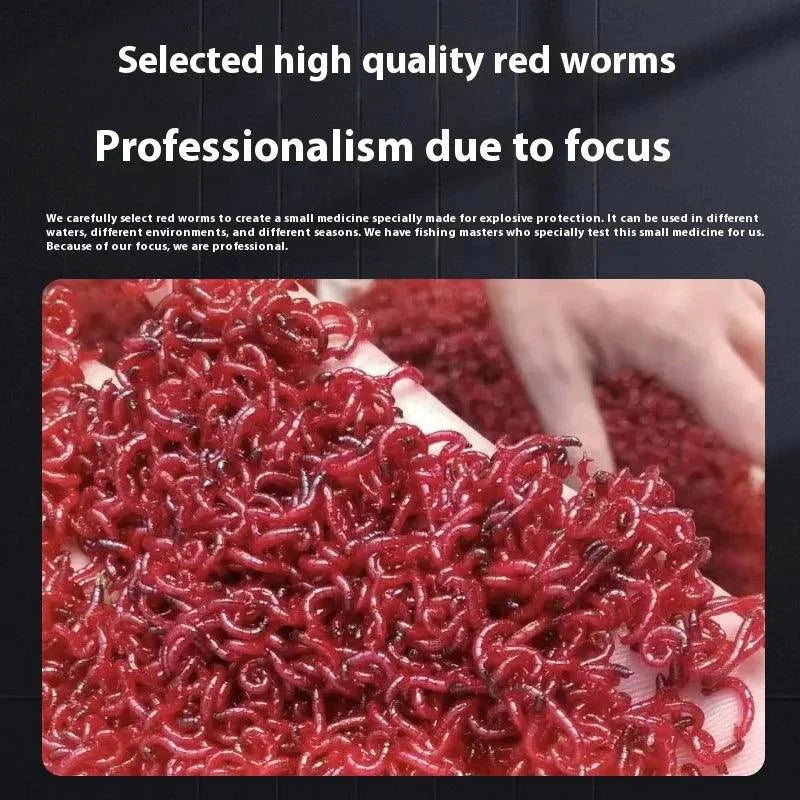Líquido de Pesca Premium de Gusano Rojo – Cebo Ideal para Carpas
