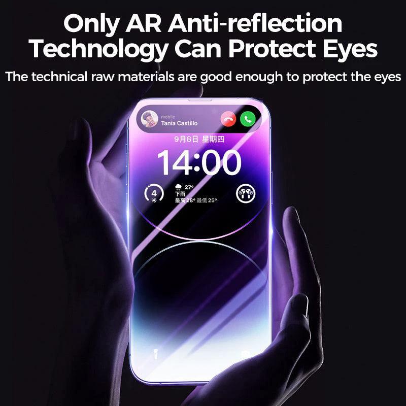 Protecteur d'écran en verre trempé de confidentialité premium pour iPhone