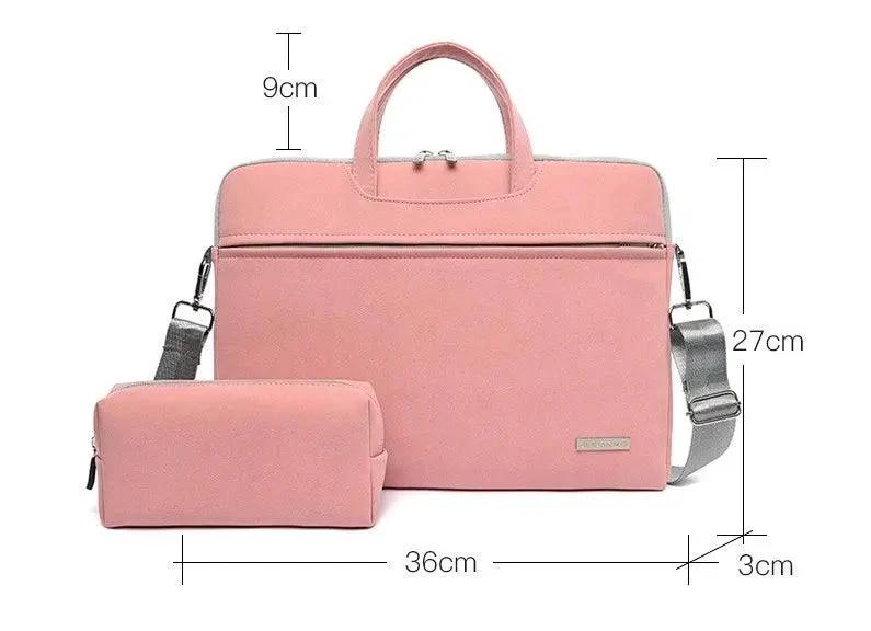 Elegant PU Leather Laptop Bag for Men and Women