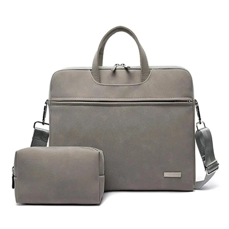 Elegant PU Leather Laptop Bag for Men and Women