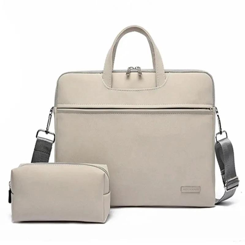 Elegant PU Leather Laptop Bag for Men and Women