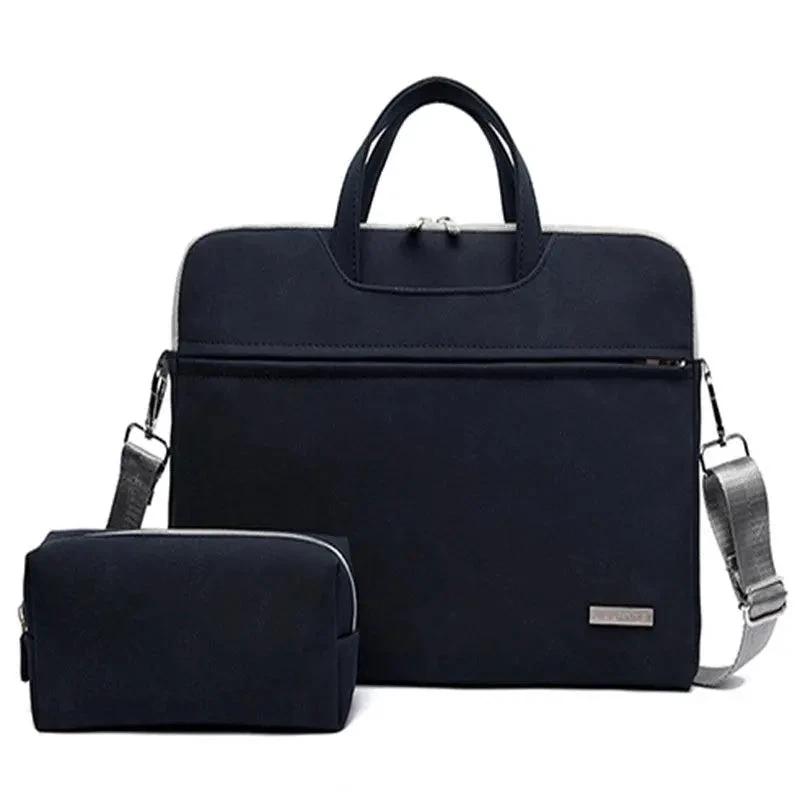 Elegant PU Leather Laptop Bag for Men and Women