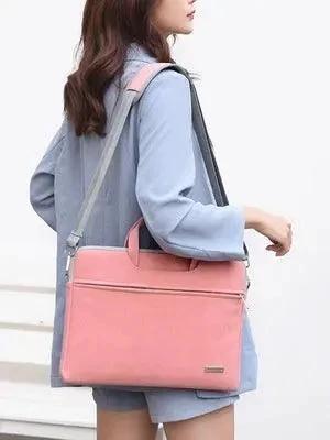 Elegant PU Leather Laptop Bag for Men and Women