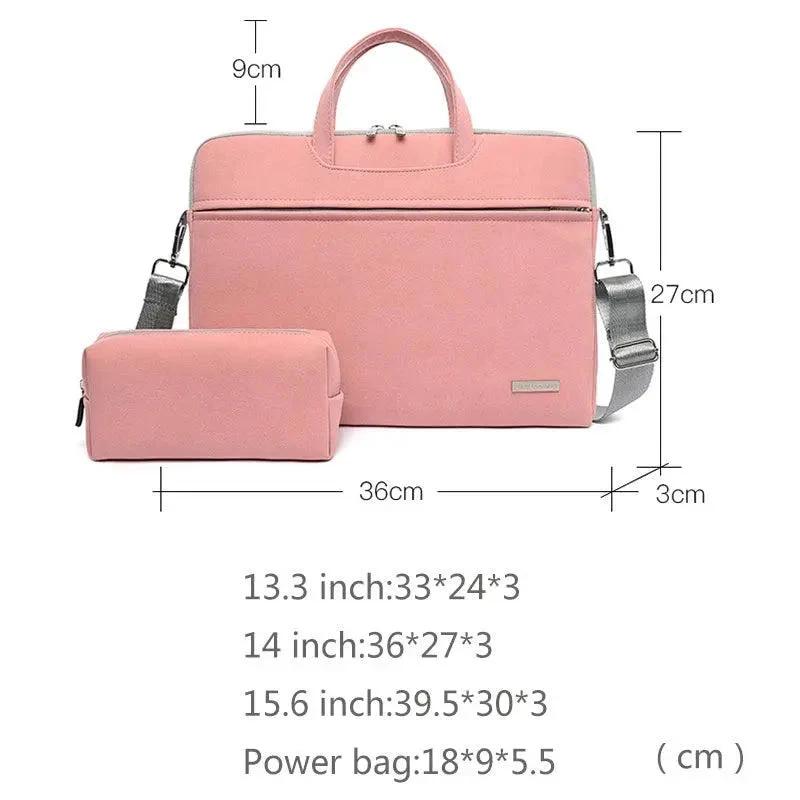 Elegant PU Leather Laptop Bag for Men and Women