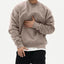 Pull en tricot à col rond ample pour hommes