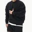 Pull en tricot à col rond ample pour hommes