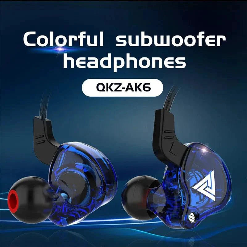 Auriculares con cable QKZ AK6 HiFi - Sonido premium con micrófono