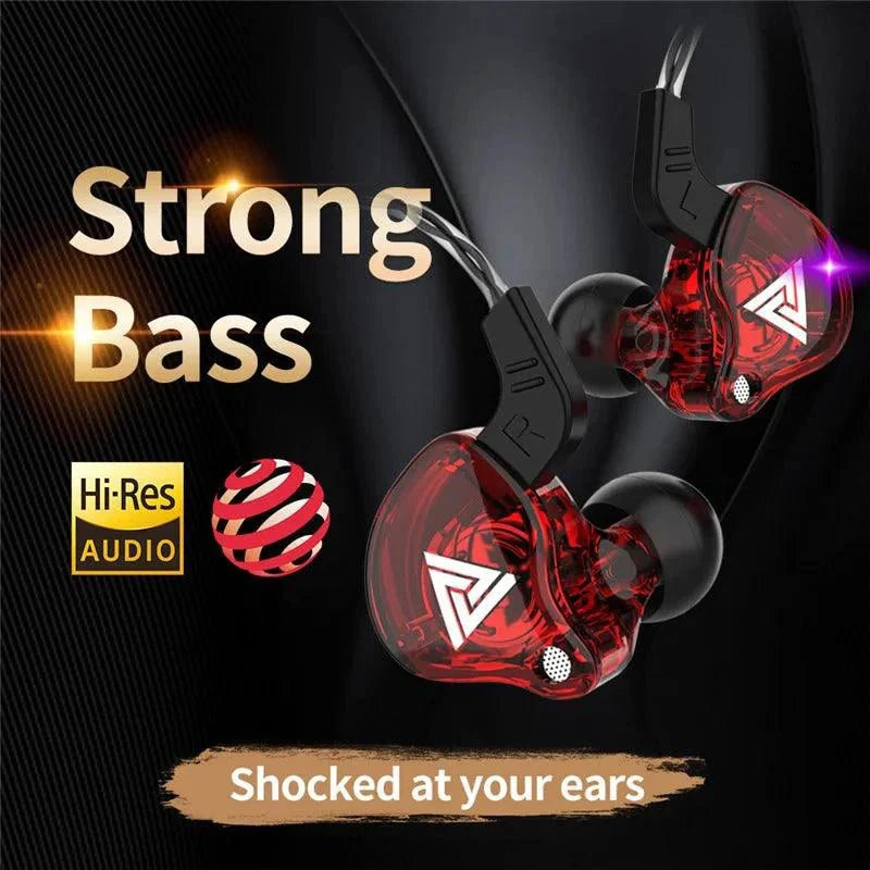 Auriculares con cable QKZ AK6 HiFi - Sonido premium con micrófono