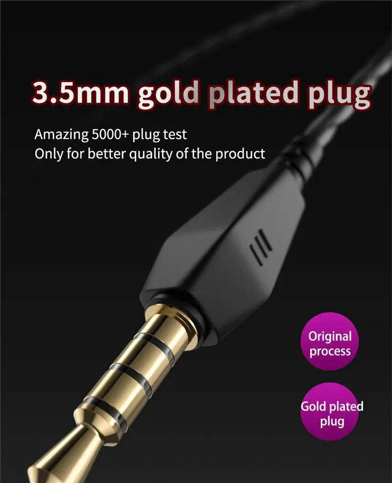 Auriculares con cable QKZ AK6 HiFi - Sonido premium con micrófono