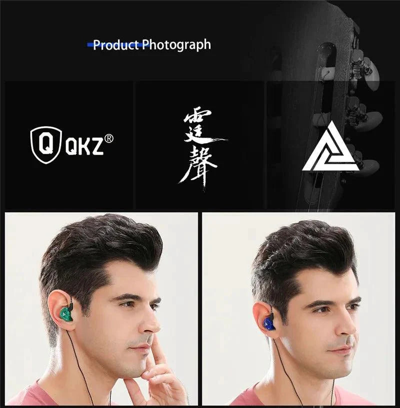 Auriculares con cable QKZ AK6 HiFi - Sonido premium con micrófono