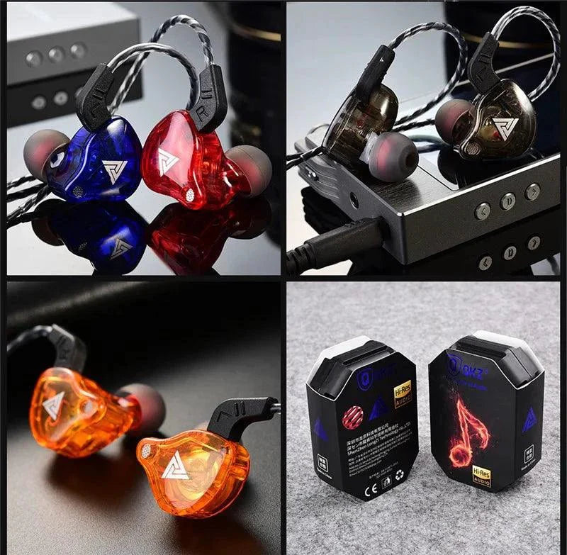 Auriculares con cable QKZ AK6 HiFi - Sonido premium con micrófono