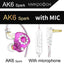 Auriculares con cable QKZ AK6 HiFi - Sonido premium con micrófono