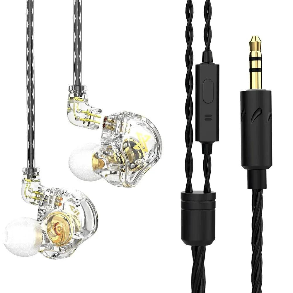 Auriculares con cable QKZ AK6 HiFi - Sonido premium con micrófono