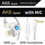 Auriculares con cable QKZ AK6 HiFi - Sonido premium con micrófono