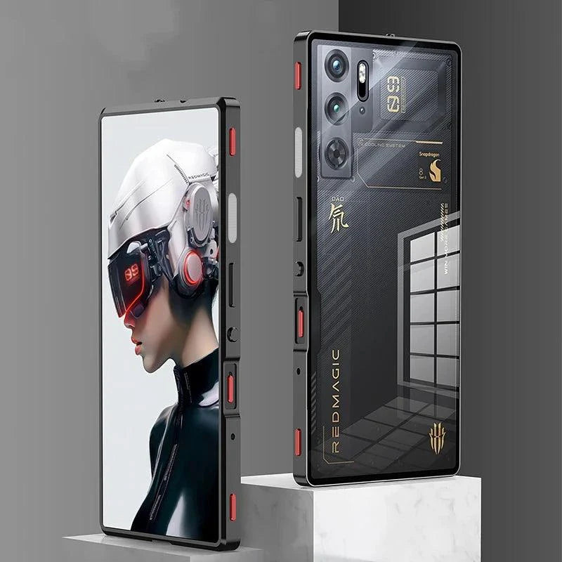 RedMagic Transparent Acrylic Case for 9S Pro - Sleek Metal Frame & Protection