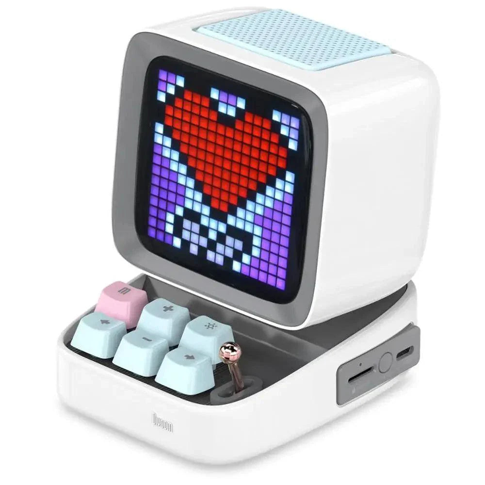 Altavoz Bluetooth y Reloj Despertador de Arte Pixel Retro