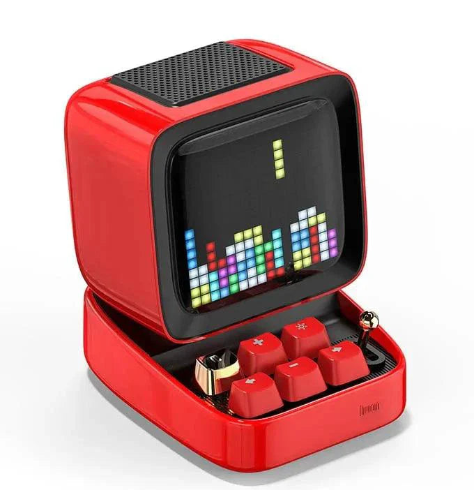 Altavoz Bluetooth y Reloj Despertador de Arte Pixel Retro