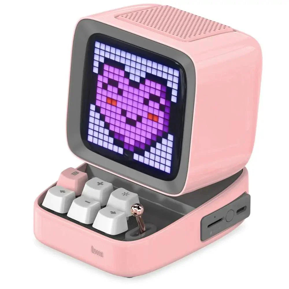 Altavoz Bluetooth y Reloj Despertador de Arte Pixel Retro