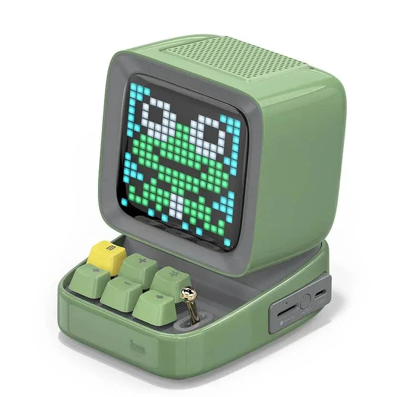 Altavoz Bluetooth y Reloj Despertador de Arte Pixel Retro