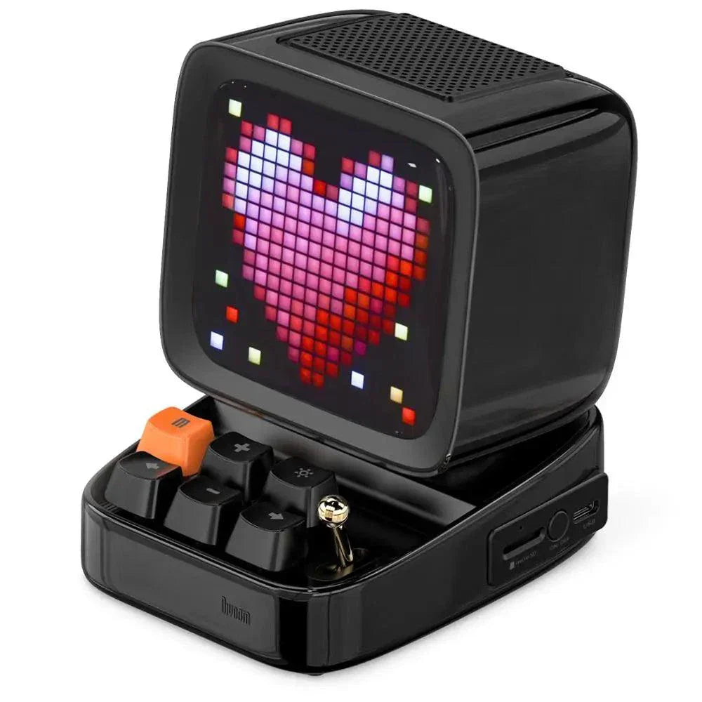 Altavoz Bluetooth y Reloj Despertador de Arte Pixel Retro