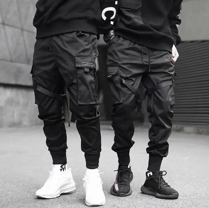 Pantalones Harem Ribbons para Hombre - Pantalones Cargo Casual