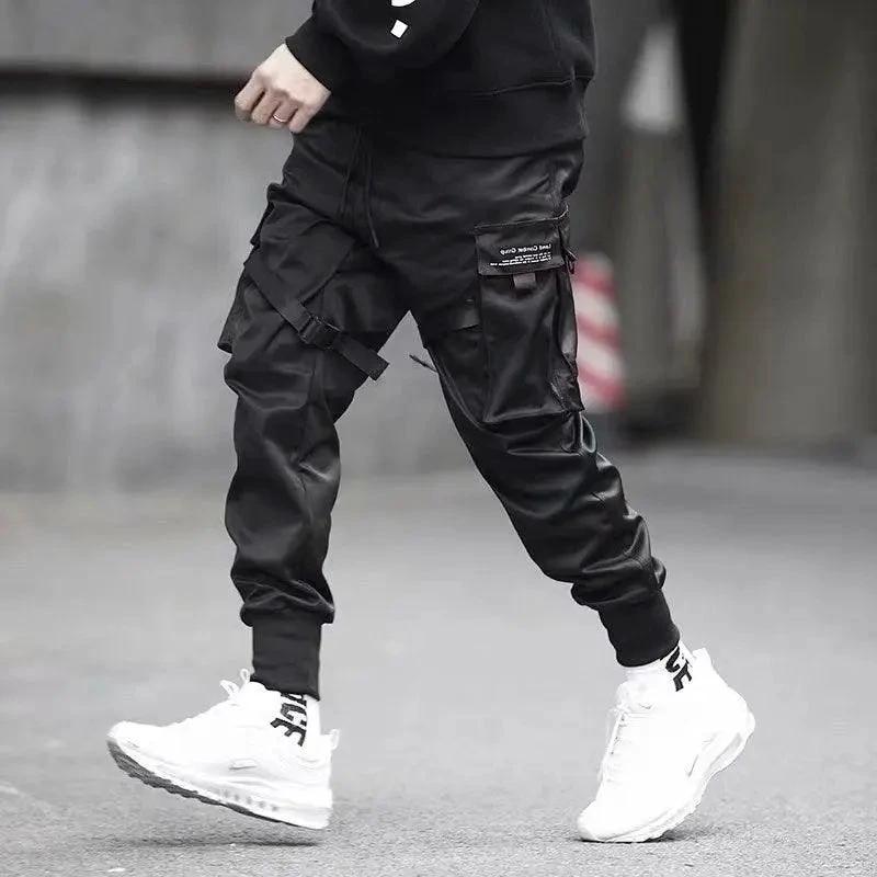 Pantalones Harem Ribbons para Hombre - Pantalones Cargo Casual