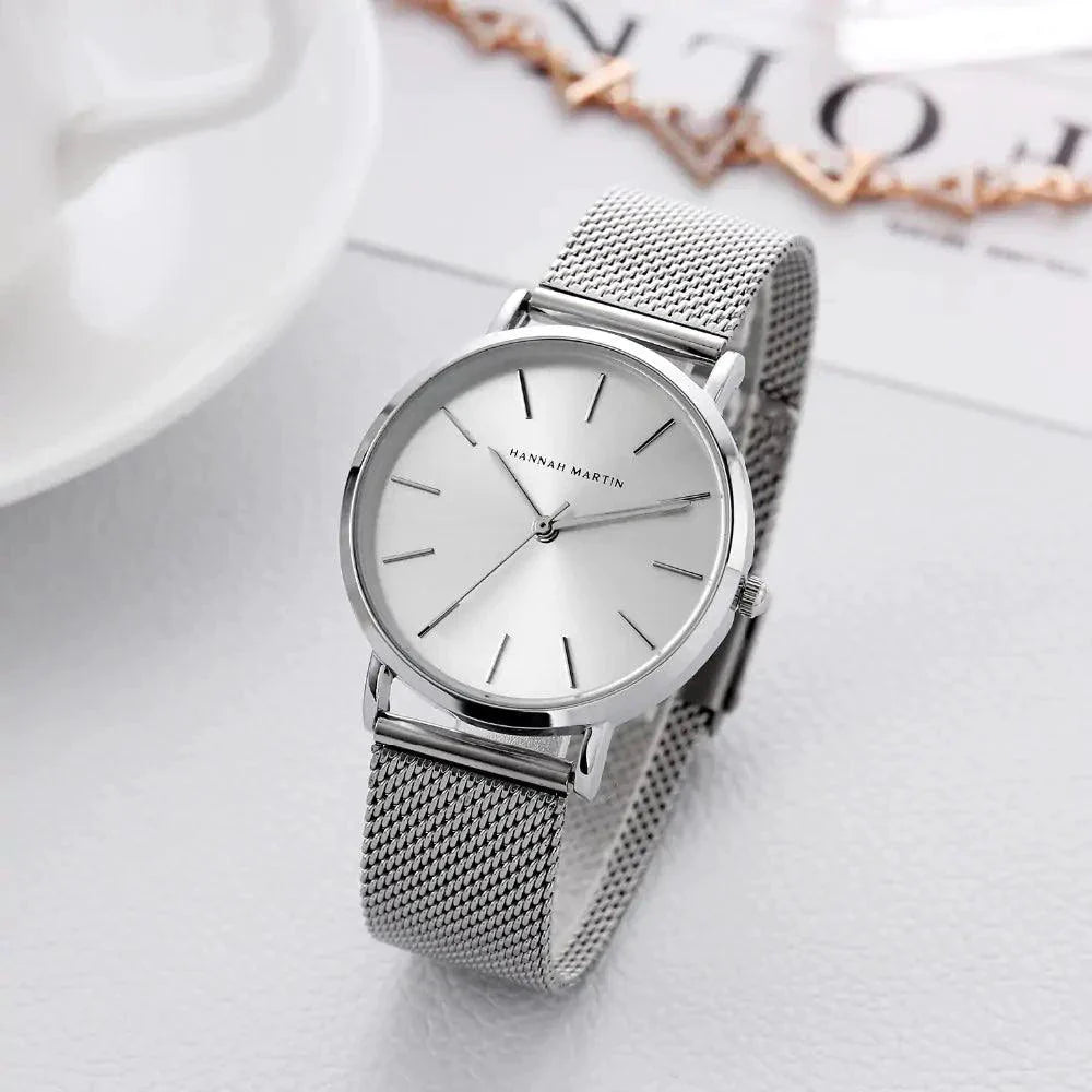 Reloj de Damas de Acero Inoxidable Color Rosa Oro