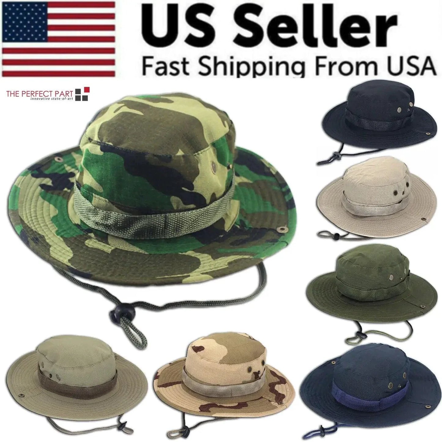 Safari Camo Sun Hat: Mesh Boonie for Outdoor Adventures