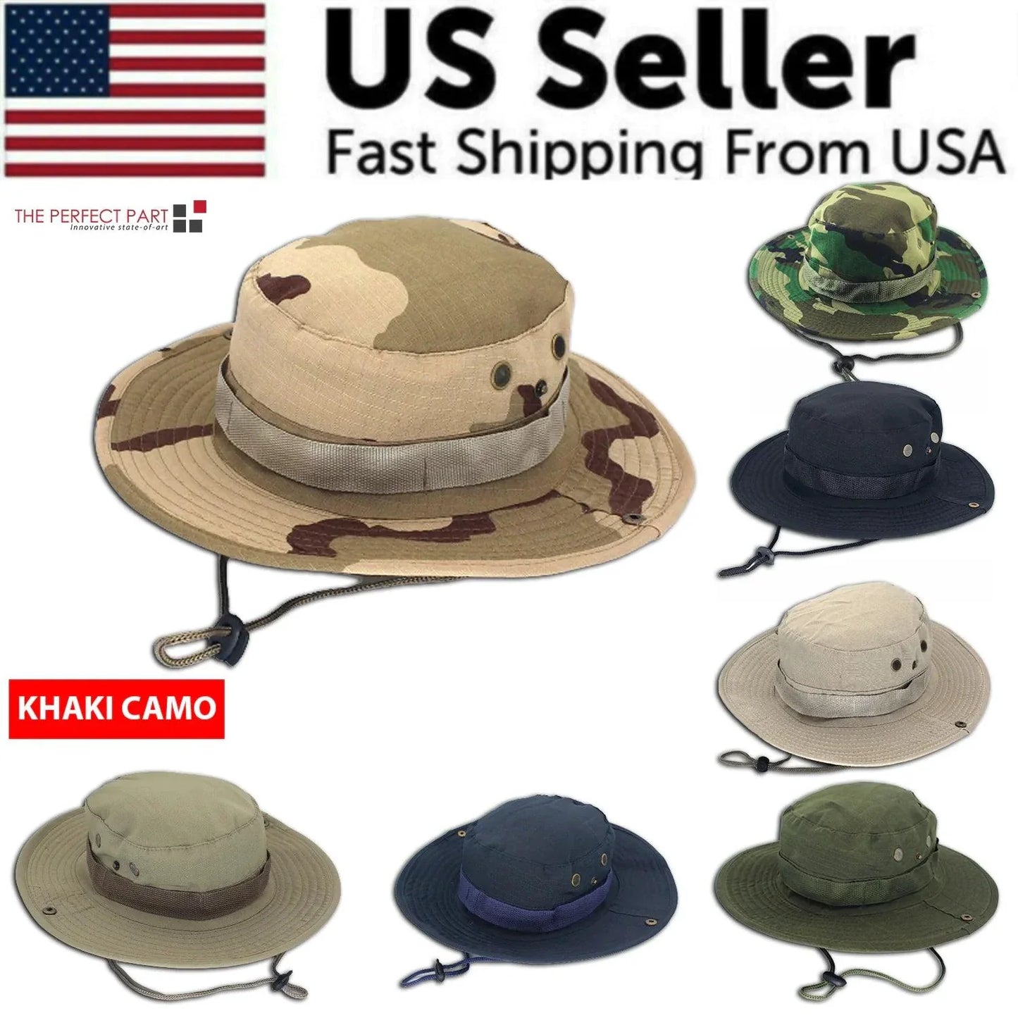 Safari Camo Sun Hat: Mesh Boonie for Outdoor Adventures