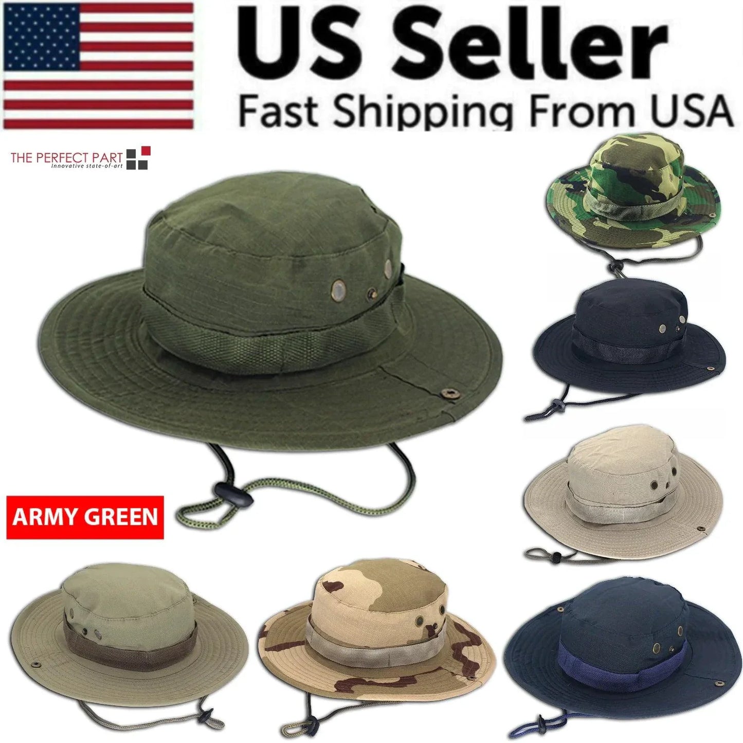 Safari Camo Sun Hat: Mesh Boonie for Outdoor Adventures