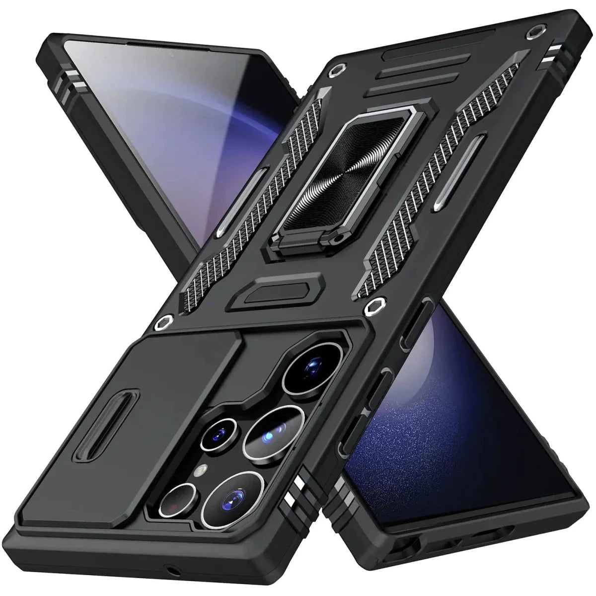 Funda para Samsung Galaxy S23 Ultra - Protección de Cámara y Soporte de Anillo