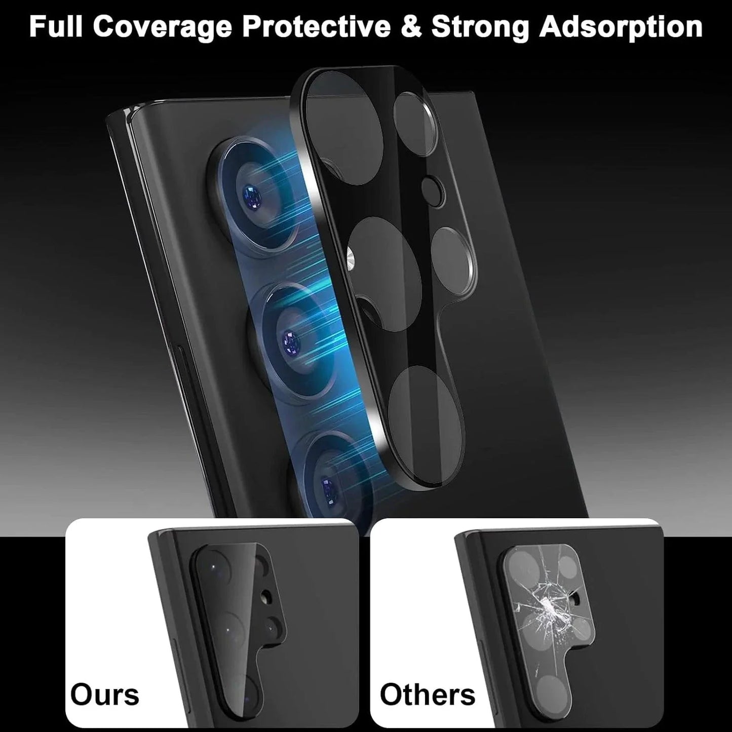 Protecteur d'écran en verre trempé premium pour Samsung S23 et S22 Ultra
