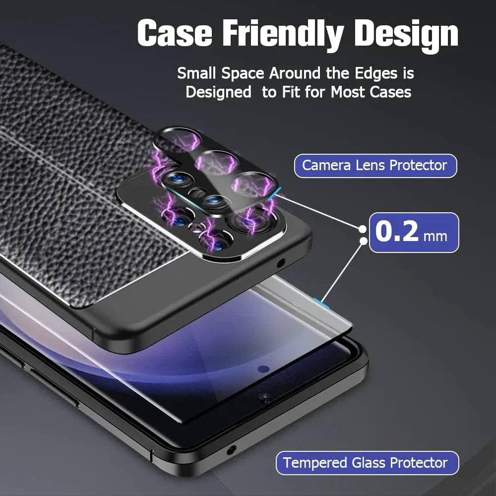 Protecteur d'écran en verre trempé premium pour Samsung S23 et S22 Ultra