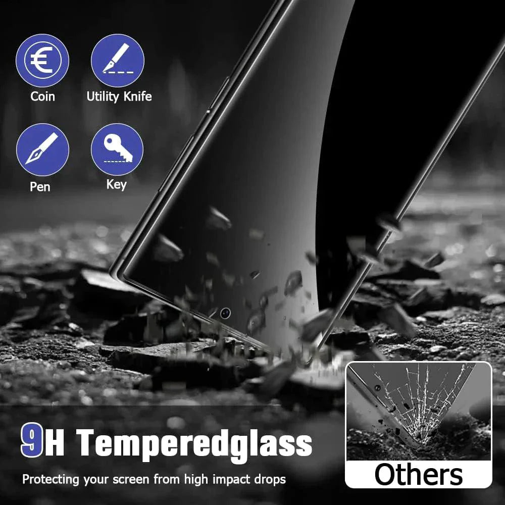 Protecteur d'écran en verre trempé premium pour Samsung S23 et S22 Ultra