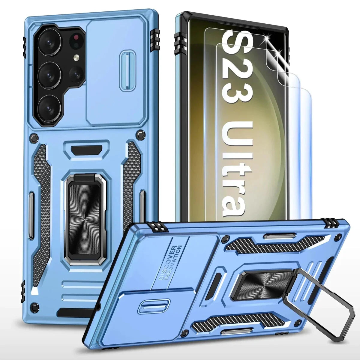 Samsung S23 Ultra 5G Case - Shockproof with Camera Cover