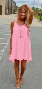 Vestido de Chiffon Soñado junto al Mar - Elegancia Sin Esfuerzo para Días Soleados