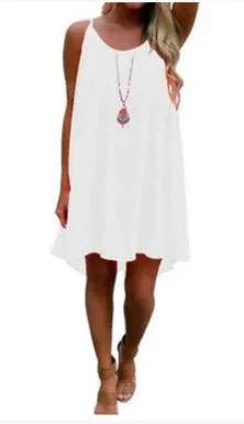 Vestido de Chiffon Soñado junto al Mar - Elegancia Sin Esfuerzo para Días Soleados