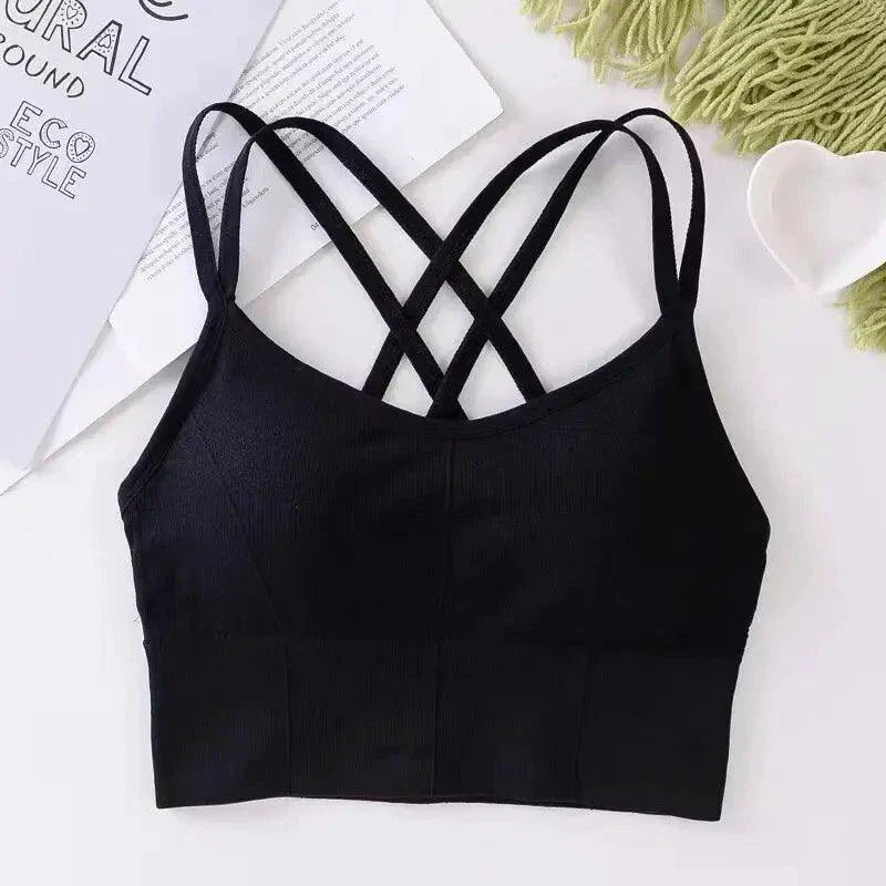 Sostenedor Deportivo Elegante con Tirantes Cruzados para Mujeres Activas