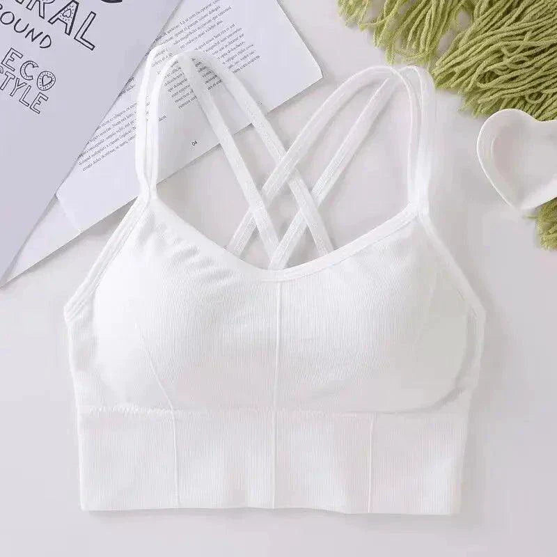 Sostenedor Deportivo Elegante con Tirantes Cruzados para Mujeres Activas