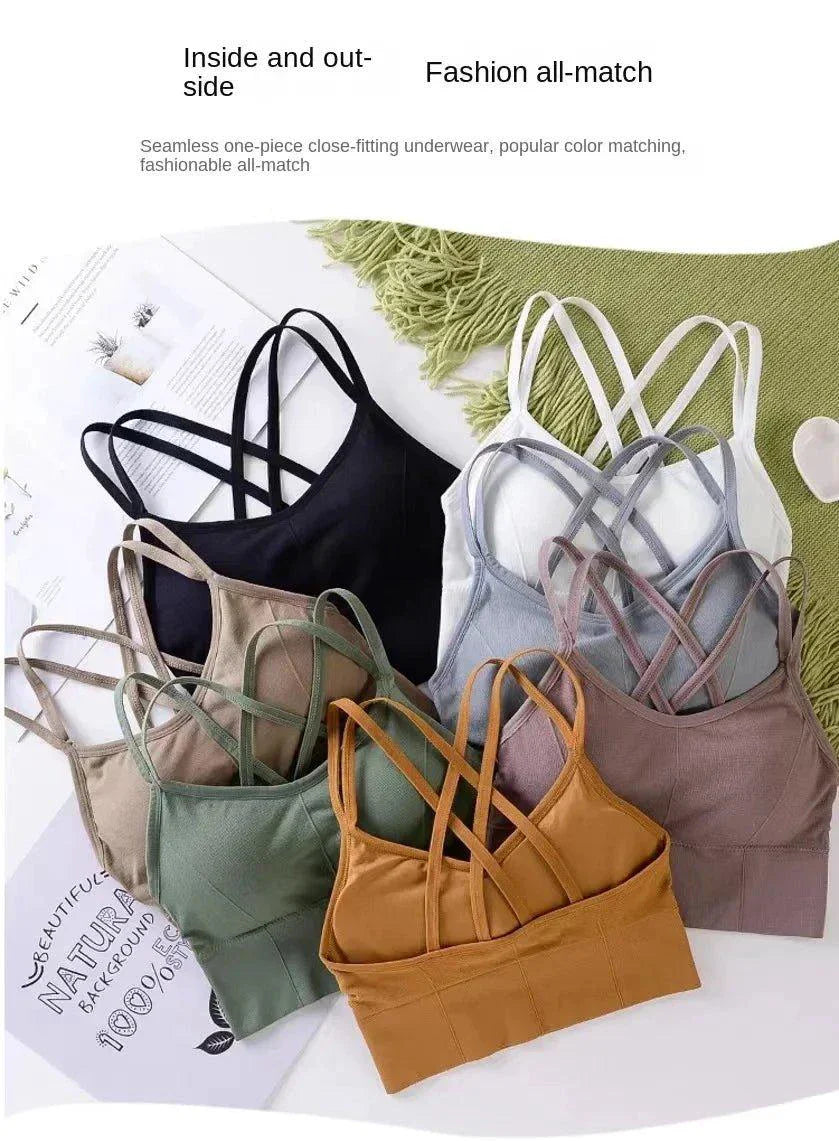 Sostenedor Deportivo Elegante con Tirantes Cruzados para Mujeres Activas