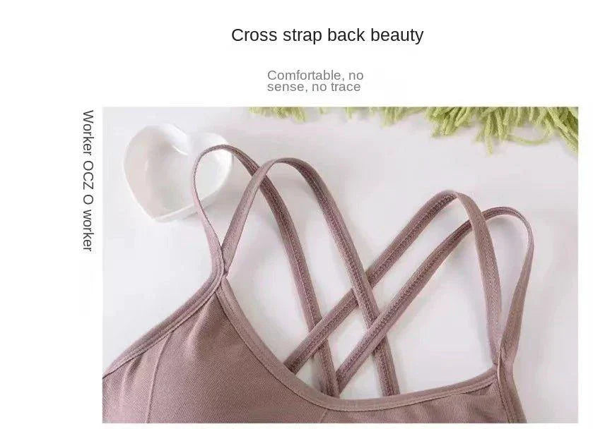 Sostenedor Deportivo Elegante con Tirantes Cruzados para Mujeres Activas