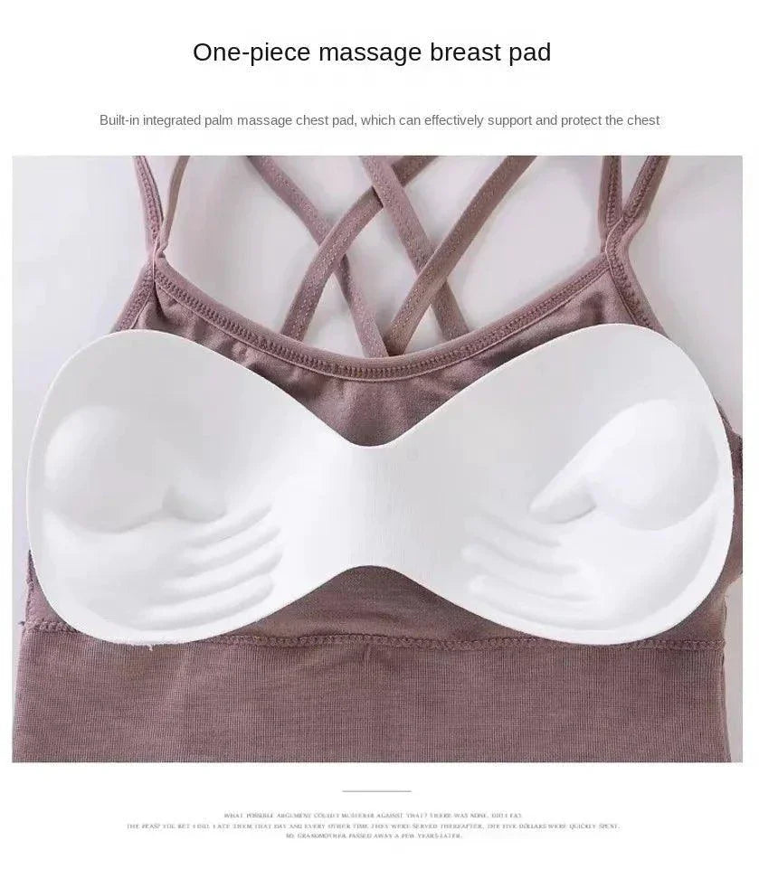Sostenedor Deportivo Elegante con Tirantes Cruzados para Mujeres Activas